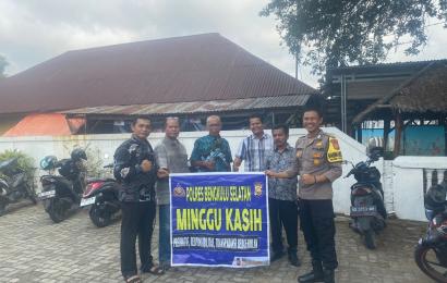 Pererat Jalinan Silaturahmi, Polsek Kota Manna Lakukan Minggu Kasih di Kecamatan Kota Manna