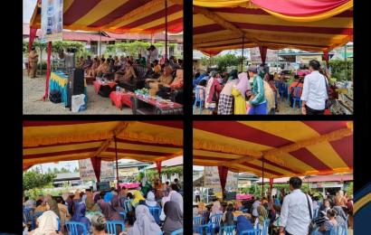 Hari Pangan Sedunia yang ke 43, Pemda BS Gelar Gerakan Pangan Murah, Dikawal Personel Polres BS