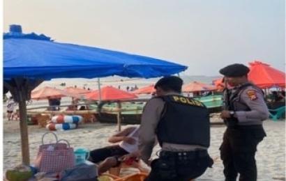 Patroli Presisi,  Sat Samapta Polresta Bengkulu Cegah dan Antisipasi Gangguan Kamtibmas di Area Obyek Wisata 
