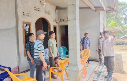 Cegah Kebakaran Hutan dan Lahan,  Sat Binmas Aktif Sampaikan Imbauan 
