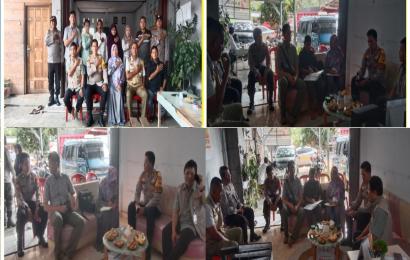 Sukseskan Pemilu, Kapolsek Kampung Melayu Koordinasi dengan PPK dan Panwascam 