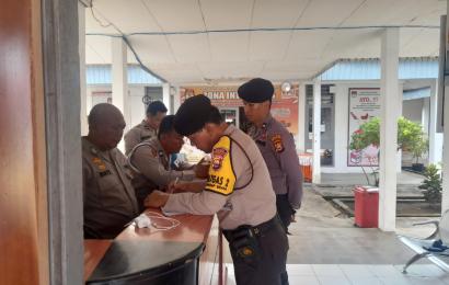 Personel Sat Samapta Polres Bengkulu Selatan  Patroli Rutin di Kawasan Kantor KPU dan Bawaslu   