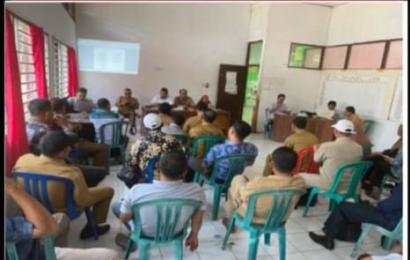 Kanit Intelkam Polsek Semidang Alas Maras Hadiri Kegiatan Musyawarah Antar Desa Terkait BUMDes 