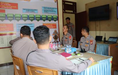 Operasi Mantap Brata Nala, Tim Was Ops Polda Bengkulu Kunjungi Polres Kepahiang 