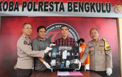 Polresta Bengkulu Amankan 6 Terduga Pelaku Penyalahgunaan Narkoba