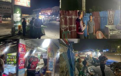Cegah 3C, Personel Sat Samapta Polresta Bengkulu Laksanakan Patroli Malam 