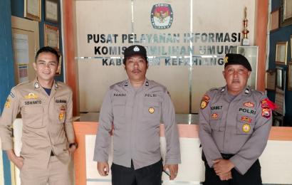 Pengamanan Pemilu, Polres Kepahiang Rutin Patroli KPU dan Bawaslu