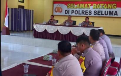 Dir Binmas Polda Bengkulu Supervisi ke Polres Seluma, Sampaikan Imbauan Ini Jelang Pemilu