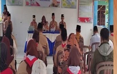 Bhabinkamtibmas Polsek Kampung Melayu Hadiri Musyawarah dan Pelantikan Kwartir Pramuka Ranting Kampung Melayu