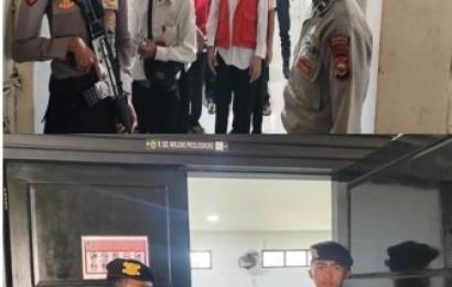 Satsamapta Polresta Bengkulu Lakukan Pengawalan Tahanan Menuju Kejari 