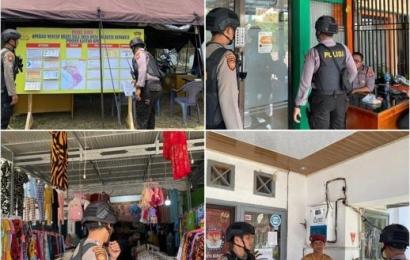 Personel Satsamapata Polresta Bengkulu Patroli di Kantor KPU dan Objek Vital 