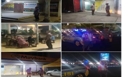 Cegah 3C, Polsek Ratu Samban Patroli Malam