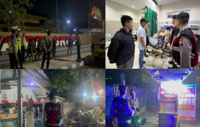 Cegah 3C, Personel Sat Samapta Polresta Bengkulu Laksanakan Patroli Keliling Malam Hari 