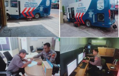 Simling Polresta Bengkulu Layani Perpanjangan SIM dan Pemohon Baru 