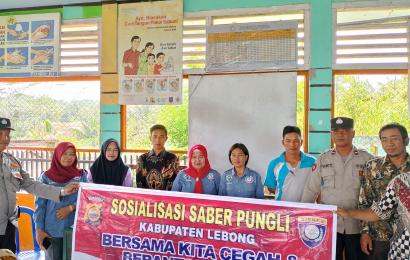 Polsek Lebong Atas Sosialisasi Saber Pungli di Desa Tik Tebing