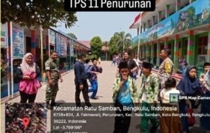 Bhabinkamtibmas Bersama Kelurahan dan PPS Cek Lokasi TPS 