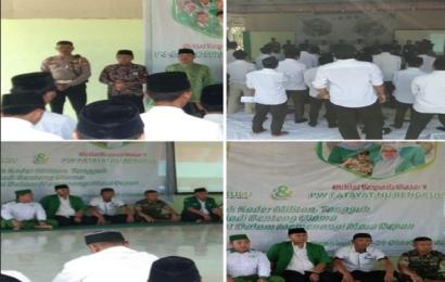 Personel Polsek Selebar Monitoring dan Berikan Pengamanan Diklat Terpadu Dasar Ansor Banser Kota Bengkulu 
