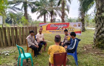 Minggu Kasih, Polsek Padang Guci Hulu Gali Informasi Kamtibmas bersama Warga Desa Suka Nanti