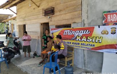 Dengarkan Keluhan dan Aspirasi Masyarakat, Polsek Kaur Selatan Gelar Minggu Kasih 