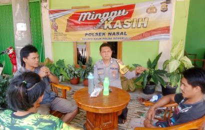 Melalui Minggu Kasih, Polsek Nasal Sampaikan Imbauan Kamtibmas kepada Warga 