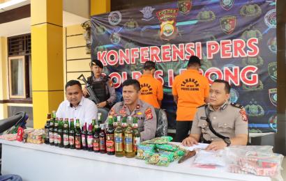 Polres Lebong Rilis Capaian Ops Pekat Nala 2, Target Tercapai 100 Persen