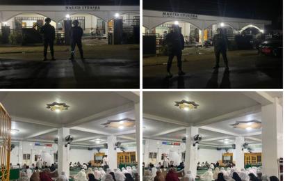 Sat Sampata Polresta Bengkulu Patroli di Masjid As Syuhada Kamtibmas Kondusif 