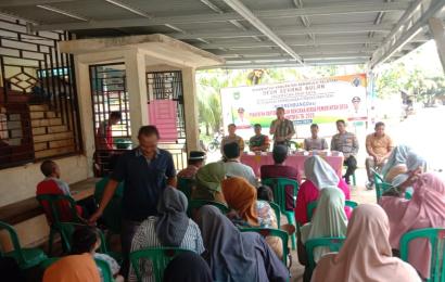 Dukung Program Pembangunan Desa, Bhabinkamtibmas Polsek Pino Raya Menghadiri Musyawarah