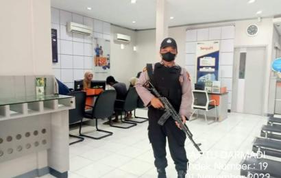 Jaga Kemanan KSPK Polsek Ketahun Kontrol Bank BRI Unit KCP Ketahun