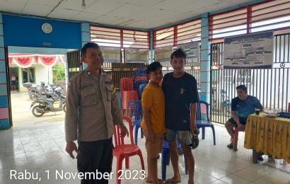 Problem Solving, Bhabinkamtibmas Polsek Lebong Utara Mediasi Permasalahan Keributan