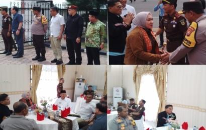 Polresta Bengkulu Lakukan Pengamanan Kedatangan Pejabat Baru Kajati Bengkulu Rina Virawati