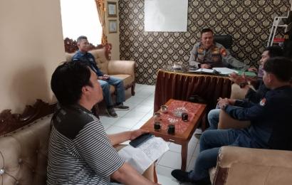 Koordinasi Terkait Pemilu 2024, Kapolsek Terima Kunjungan Team PPK Kecamatan Batiknau