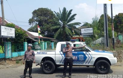 Sat Lantas, Patroli dan Pengaturan Lalin di KPU dan Gudang Logistik KPU Serta Bawaslu   