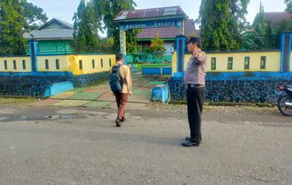 Gelar Pengaturan Pagi, Personel Polsek Kotapadang Sampaikan Imbauan Kamtibmas