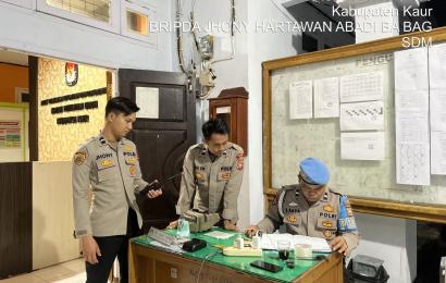 Cegah Gangguan Kamtibmas, Polres Kaur Patroli dan Monitoring di Kantor KPUD 