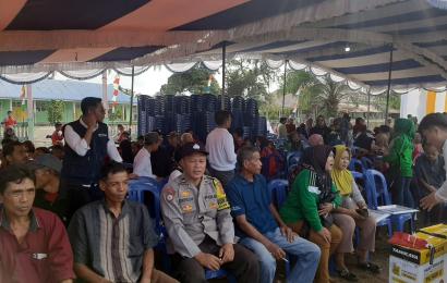 Bhabinkamtibmas Polsek Seginim Hadiri dan Monitoring Kunjungan Gubernur Bengkulu di Kecamatan Air Nipis