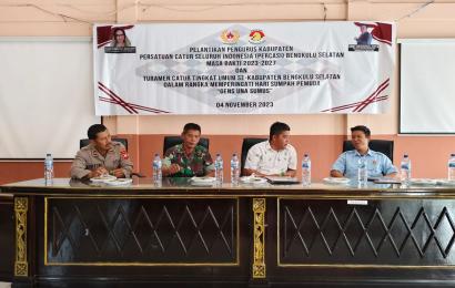 Polres BS Hadirii Pelantikan Pengurus Kabupaten PERCASI Masa Bakti 2023-1027