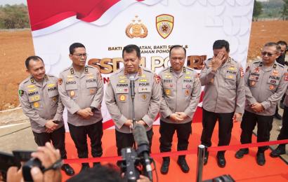 SSDM Polri Gelar Bakti Sosial, Bakti Kesehatan, Tanam Pohon dan Akan Bangun Sekolah SMA Taruna Bhayangkara di Gunung Sindur, Bogor