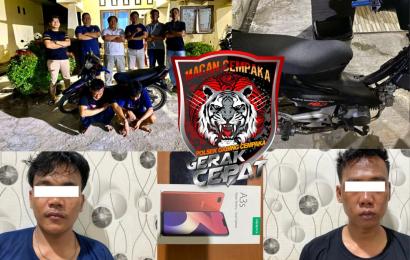 Dua Pelaku Jambret Beraksi di Kota Bengkulu Diamankan Polsek Gading Cempaka