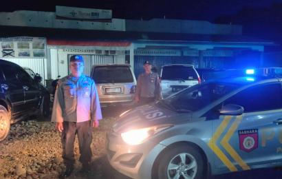 Jaga Kondusivitas Keamanan, Polsek Lais Laksanakan Patroli Blue Light