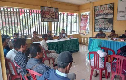 Bhabinkamtibmas Dukung Upaya Ketahanan Pangan di Desa Tunggang