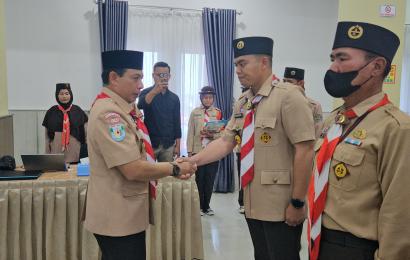 Kapolsek Gading Cempaka Dilantik Sebagai Ketua Kwaran Gerakan Pramuka Singaran Pati