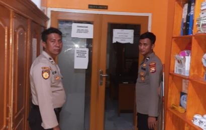 Tingkatkan Kewaspadaan Terhadap Gangguan Kamtibmas, Polres Kaur Patroli di KPUD 