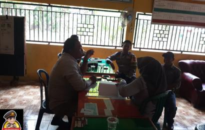 Bhabinkamtibmas Polsek Pino Raya Polres BS Sambang Warga, Imbau Jaga Kamtibmas Jelang Pemilu 2024 