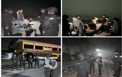 Patroli Malam Hari, Polresta Bengkulu Tertibkan Pemuda yang Nongkrong dan Minum di Jalan Pariwisata