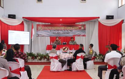 Polres Lebong Gelar Forum Konsultasi Publik Standar Pelayanan  