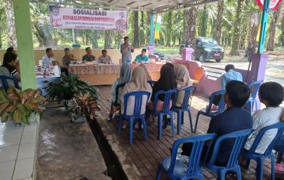 Sat Resnarkoba Polres Seluma Melaksanakan Sosialisasi Kenakalan Remaja dan Bahaya Narkoba di Desa Pasar Seluma
