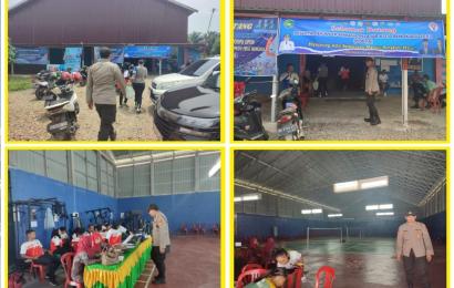 Polsek Kampung Melayu Berikan Pengamanan Pertandingan Bulu Tangkis Popka Bengkulu