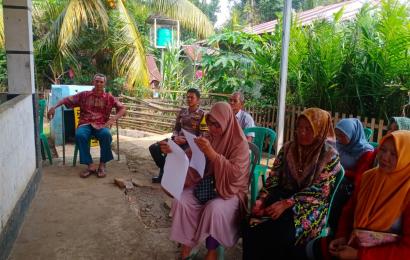 Bhabinkamtibmas Polsek Kota Manna Hadiri Kegiatan Musrenbangdes dan DTKS Desa Binaan 