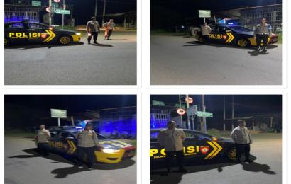Jaga Kondusifitas Wilkum, Polsek Muara Bangkahulu Patroli Malam