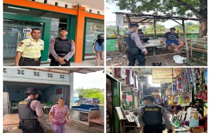 Jaga Kondusifitas Wilkum, Sat Samapta Polresta Bengkulu Patroli Sore